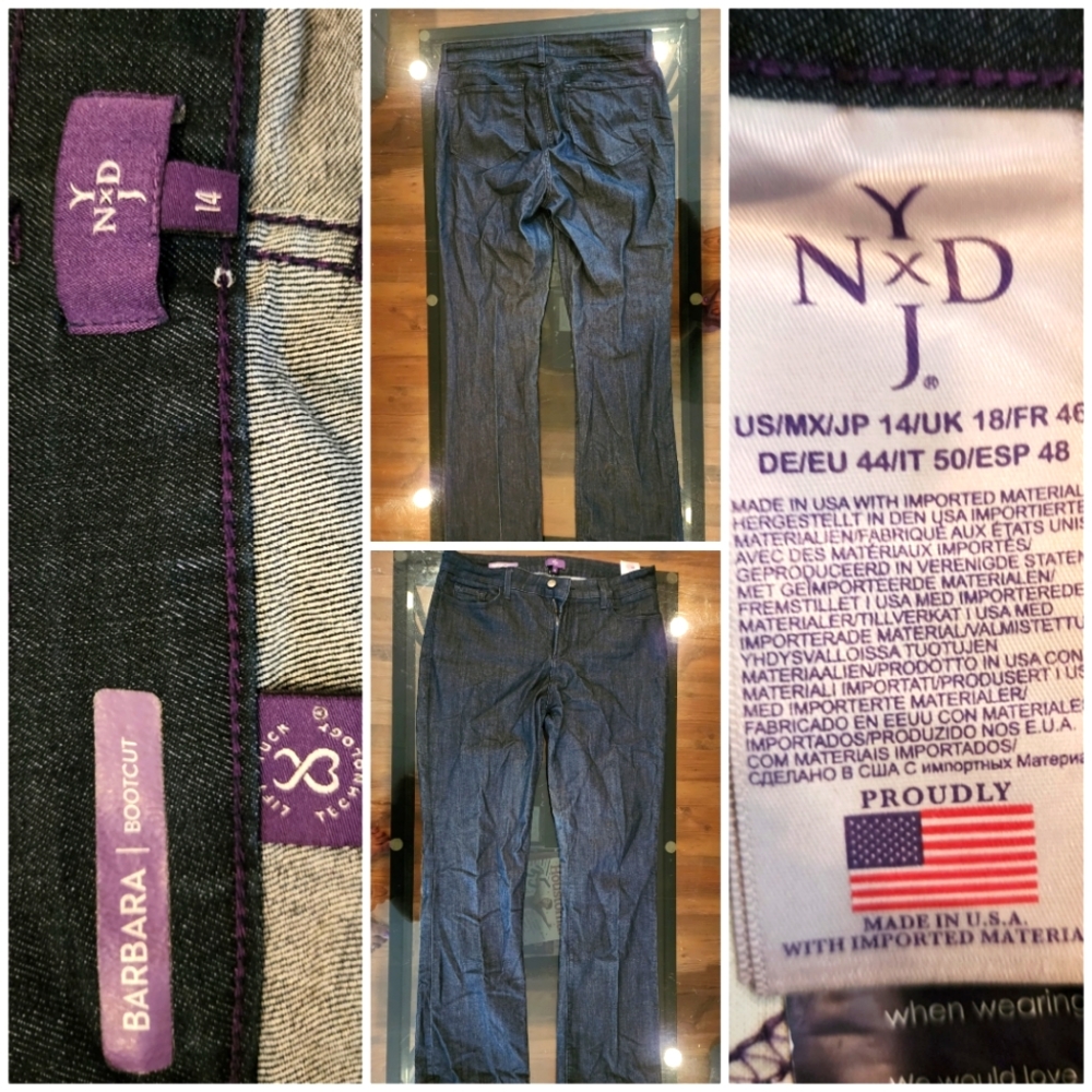 NYDJ Women's, Barbara Boot Cut Denim Jeans, Size 14